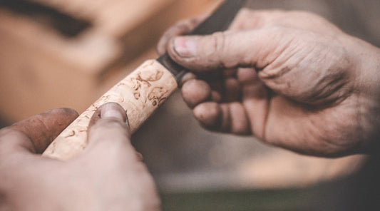 Curly birch a unique wood for knife handles