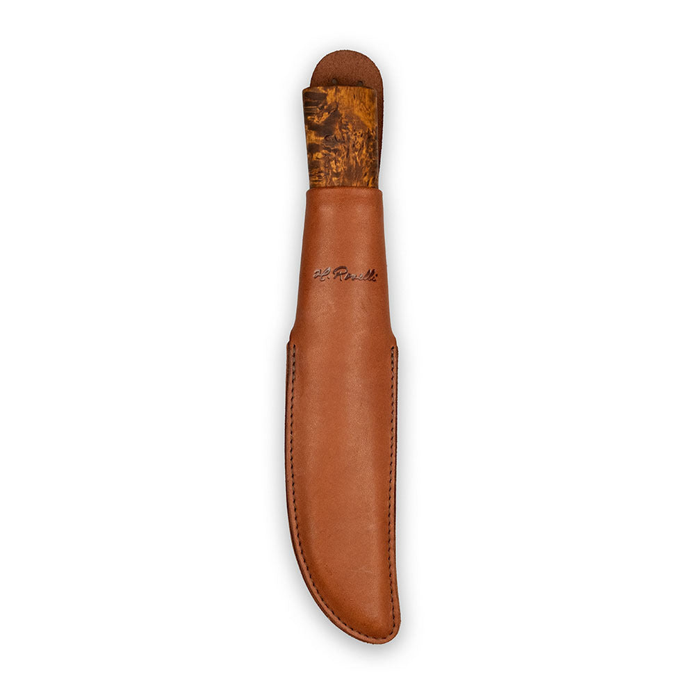 Roselli's Finnish hunting knife long, with ultra high carbon steel blade. Perfect for hunters who prefers a longer blade.