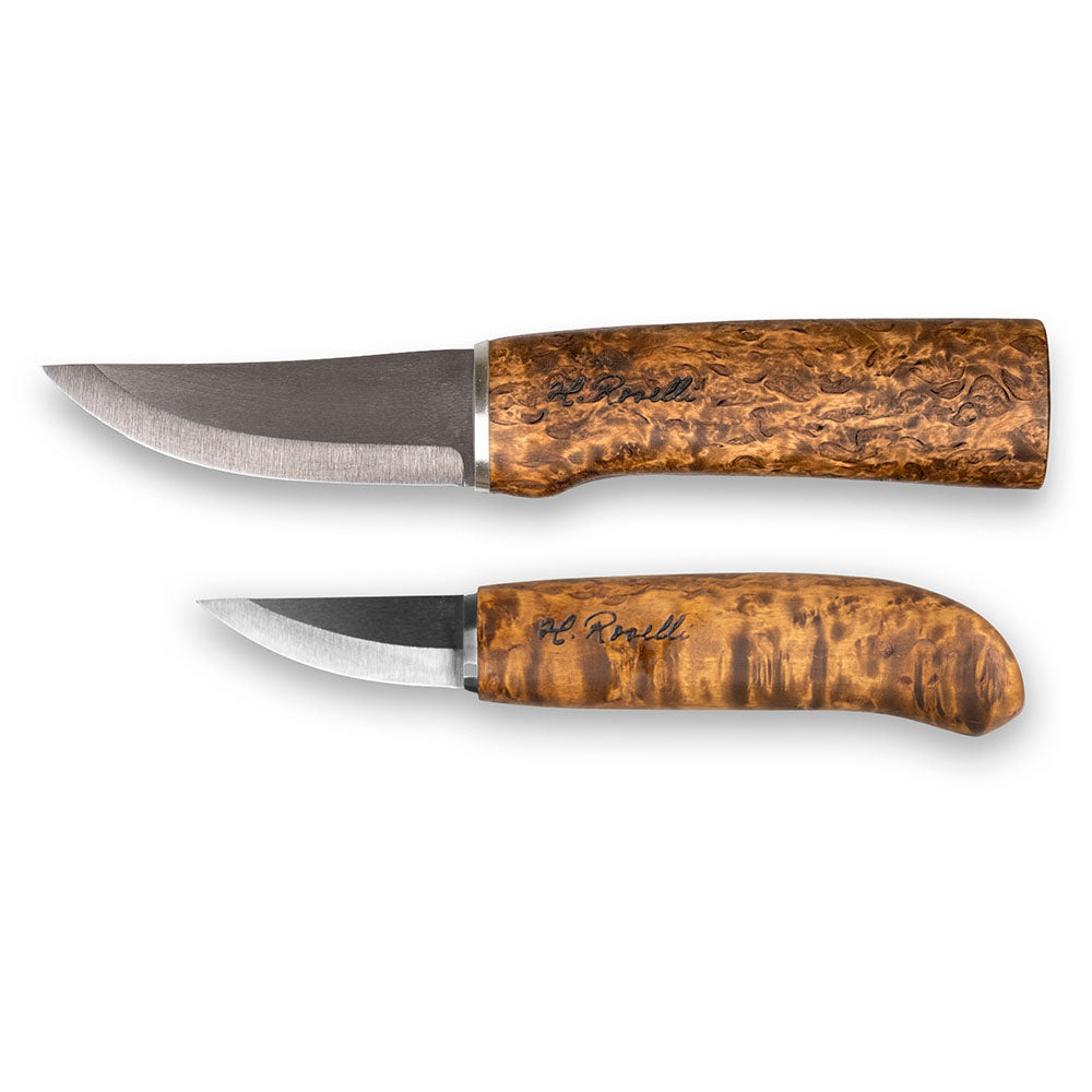 Roselli Hunting and Bear Claw knife in a hand made combination sheath