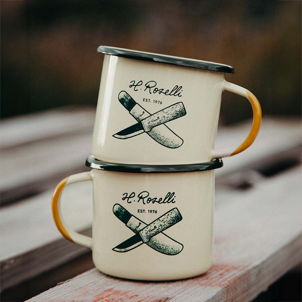 Roselli Taza esmaltada, beige