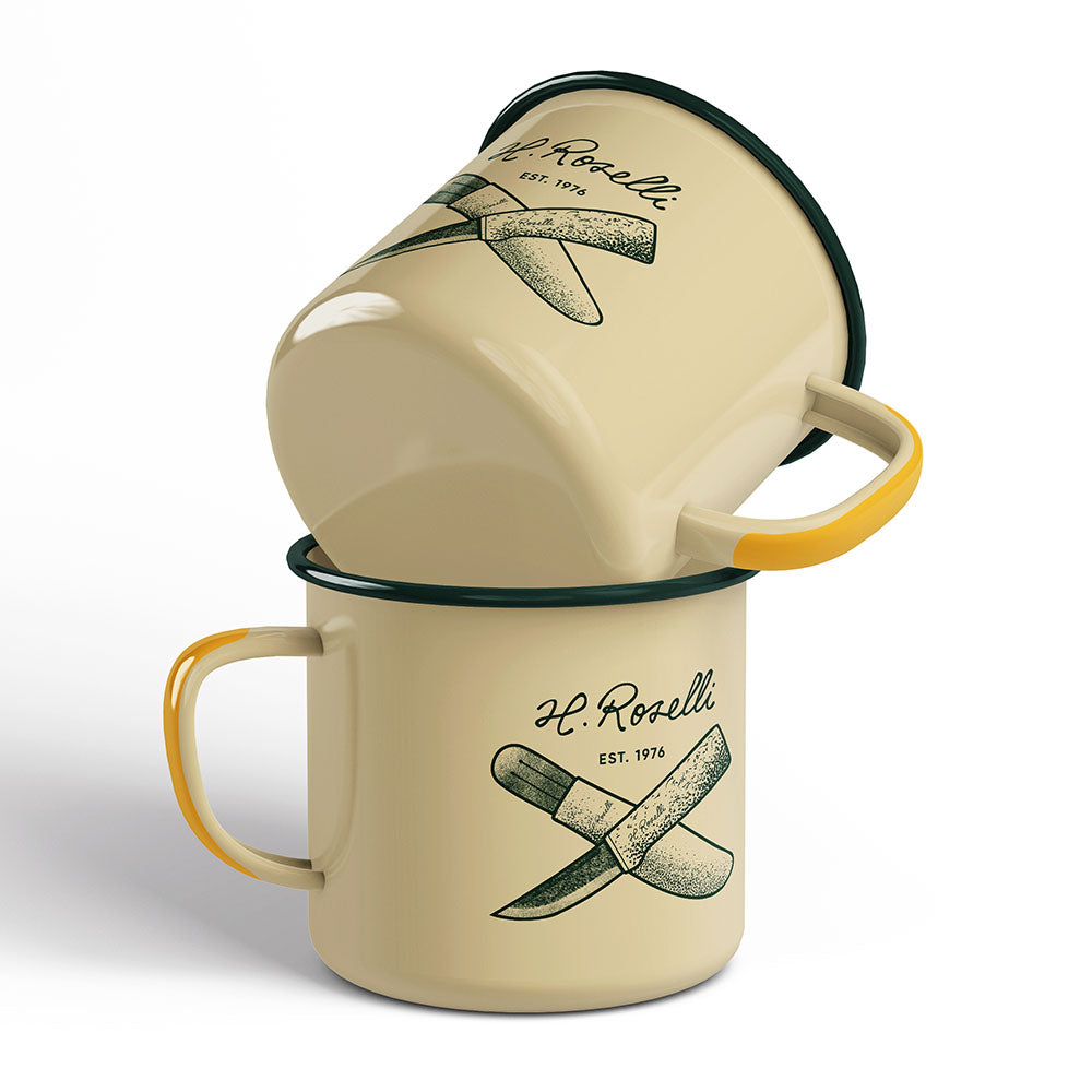 Roselli Taza esmaltada, beige