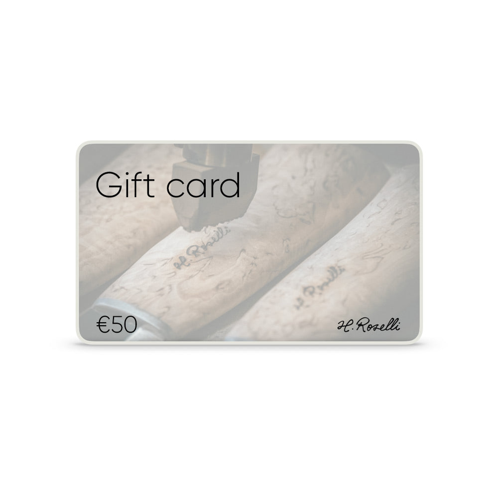 Gift card from Roselli